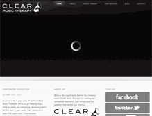 Tablet Screenshot of clearmusictherapy.com